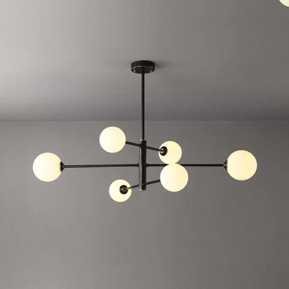Valentina Modern Glass Shade Pendant Light, Copper/Black - Neutral Decor