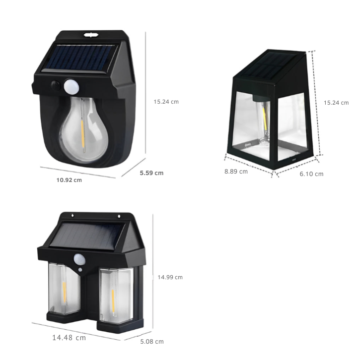 Bonie Tungsten Bulb Motion ABS Outdoor Wall Lanterns