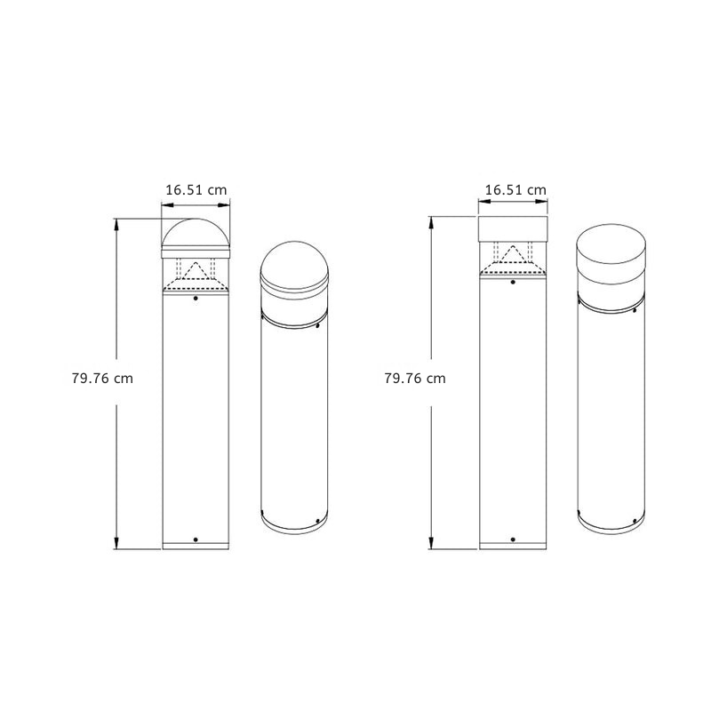 Sherard Bollard Minimalist Nordic Outdoor Pathway Lights