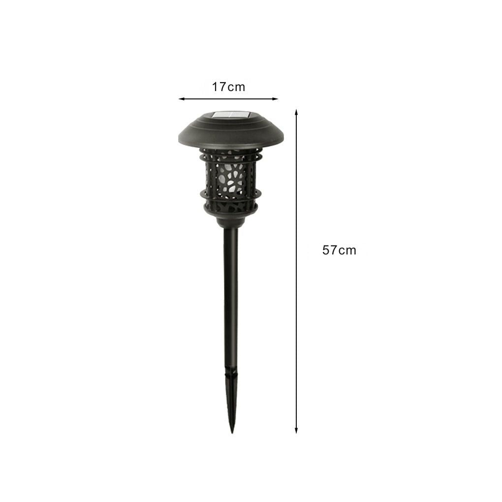 Orson Hollow LED Flame Modern Solar Lawn Lights