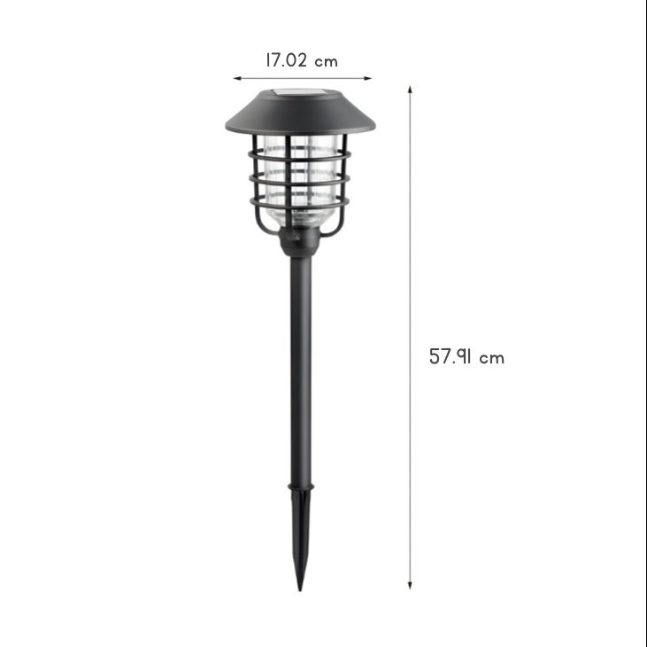 Kody Solar Hat Lampshade Steel Outdoor Pathway Lights