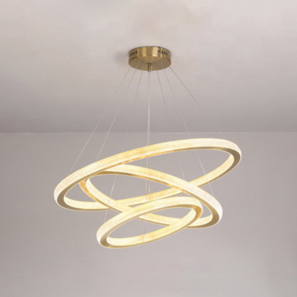 Kristy Contemporary Gold Luxury Ring Pendant Light - Neutral Decor