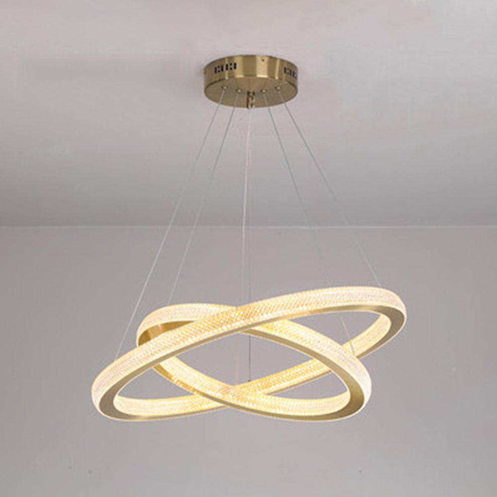Kristy Contemporary Gold Luxury Ring Pendant Light - Neutral Decor