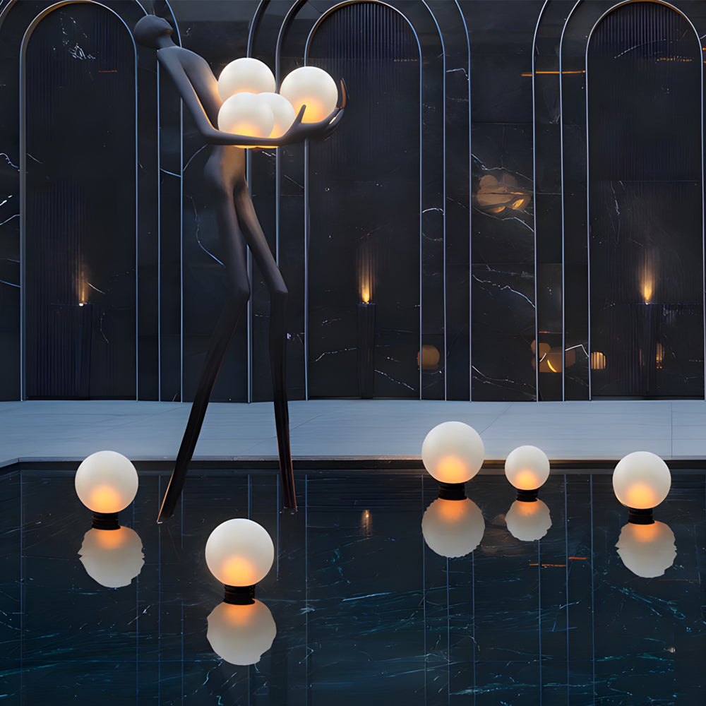 Edwin Moon Round Modern Outdoor Light