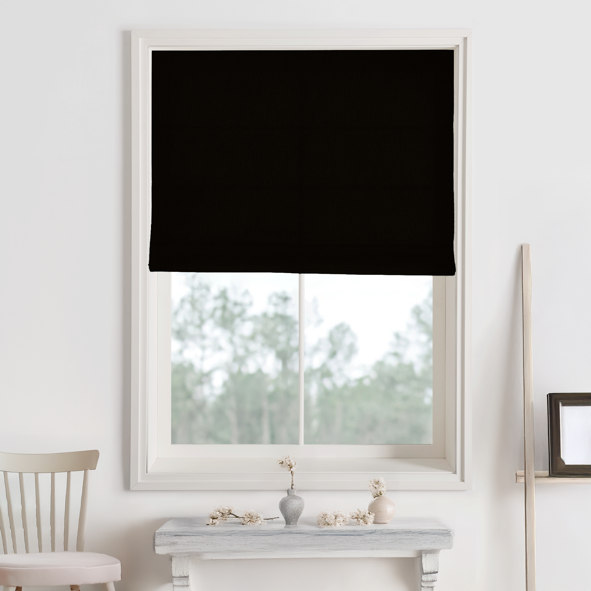Bella Cotton Roman Shades & Blinds-Neutral Decor