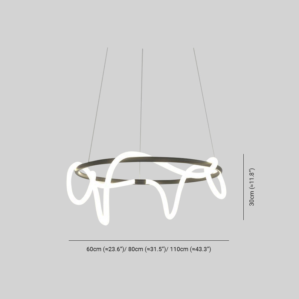 Arisha Curved & Linear Semi Flush Mount Ceiling Light, Gold - Neutral Decor