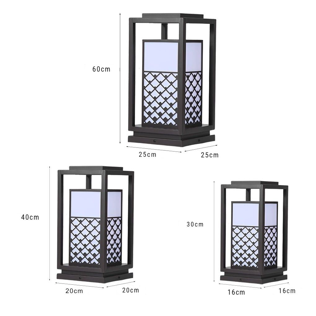 Page Retro LED Patterned Outdoor Pathway Lights