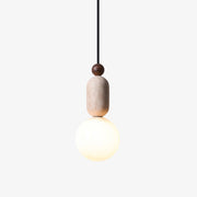 Vaarnii Travertine Pendant Light-Neutral Decor