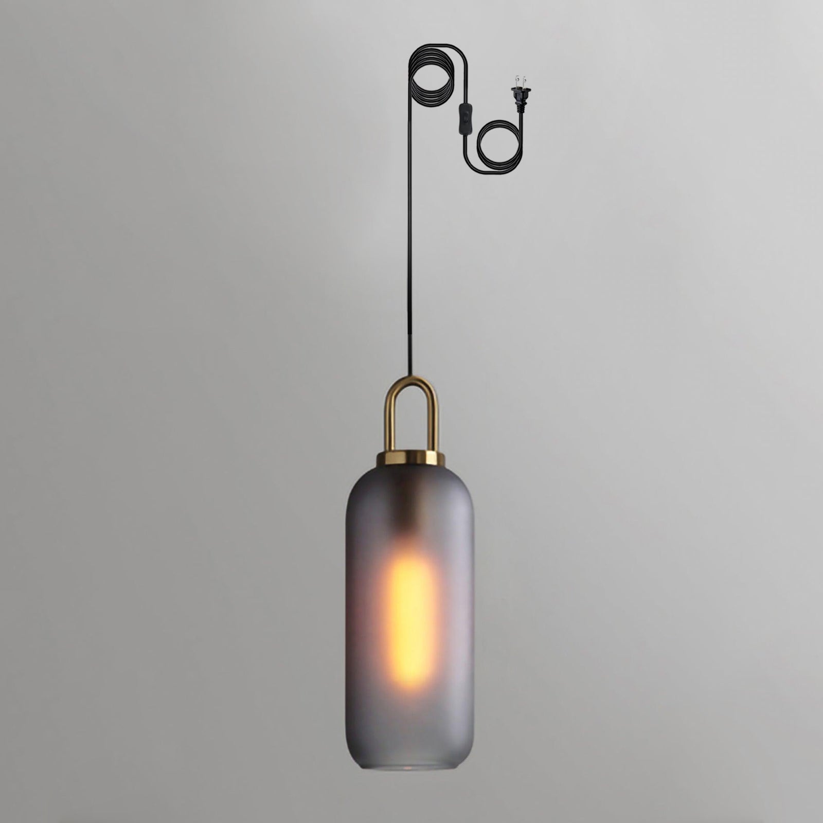 Sevelo Pendant Lamp Frosted Glass Swag Adjustable-Neutral Decor