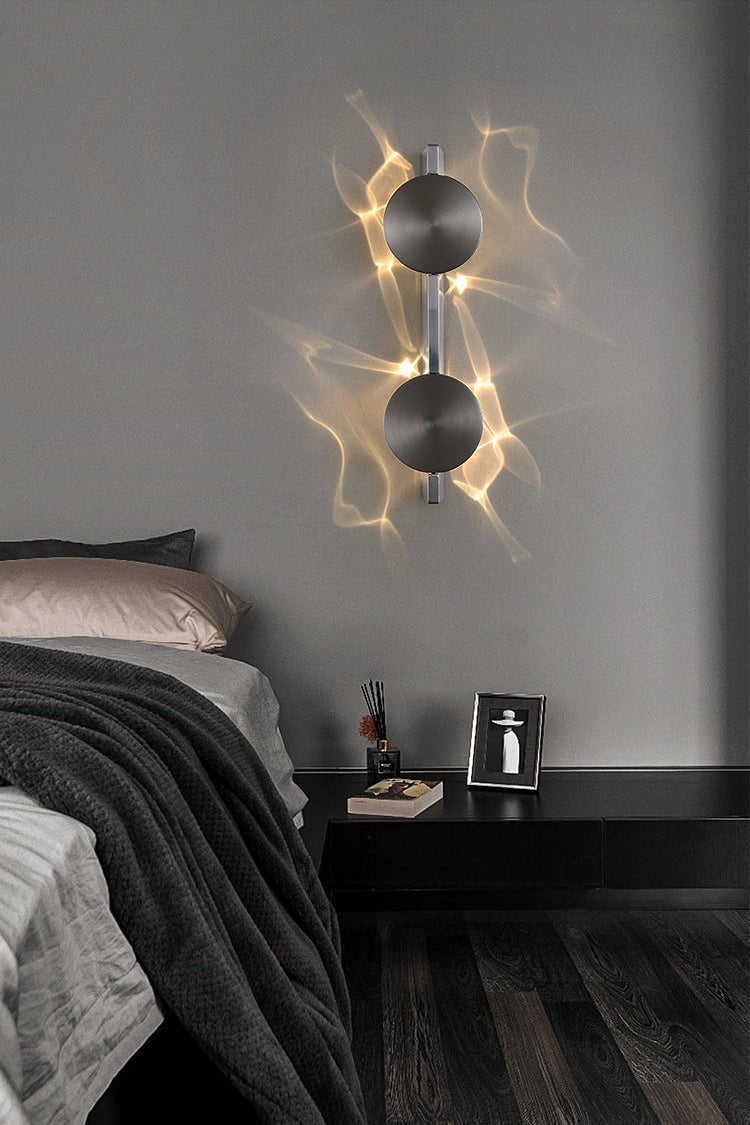 Pethr Wave Minimalist Steel Wall Lamp-Neutral Decor