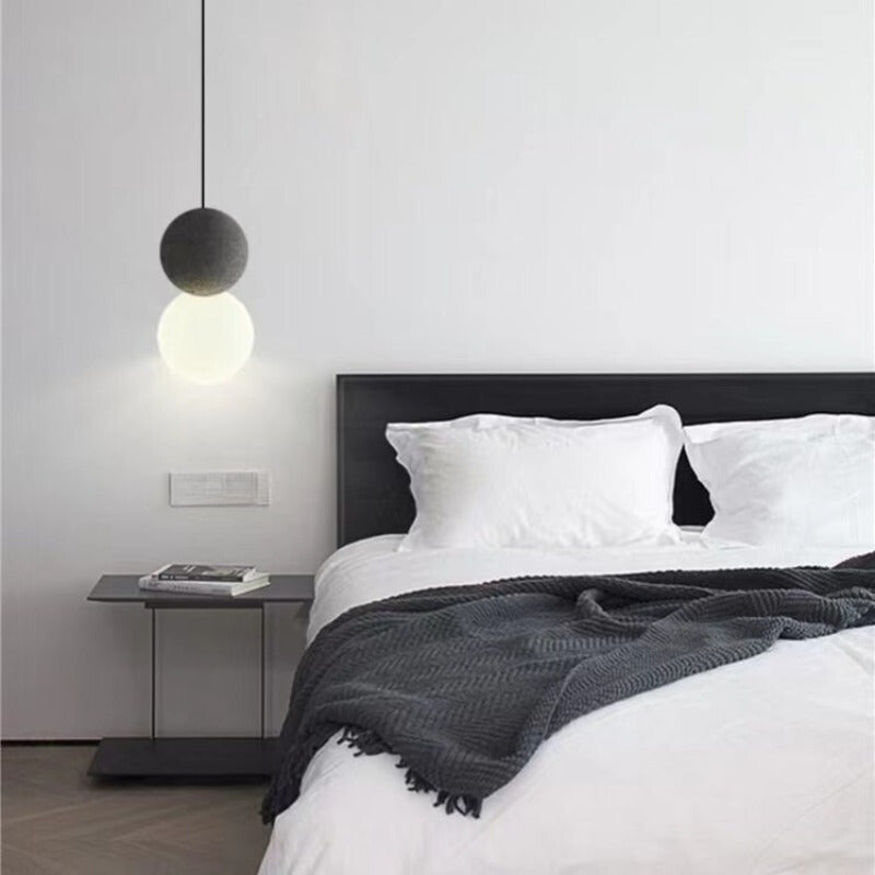 Avi Modern LED Pendant Light Black Metal Bedroom Living Room - Neutral Decor