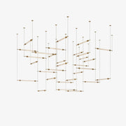 Crystal Grid Customize Chandelier-Neutral Decor