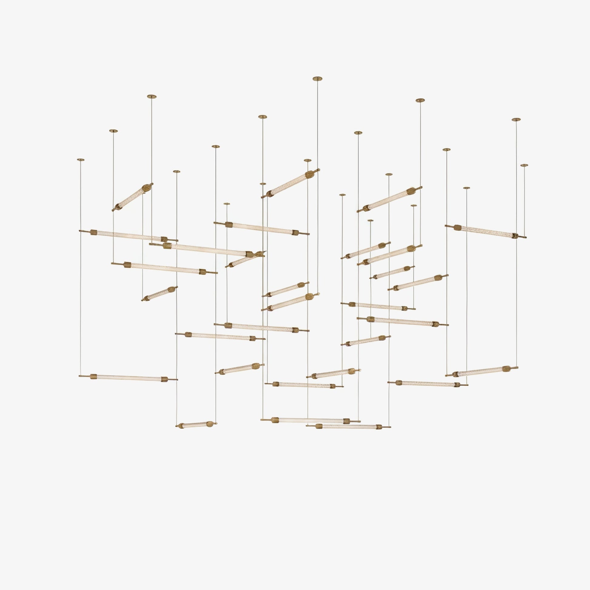Crystal Grid Customize Chandelier-Neutral Decor