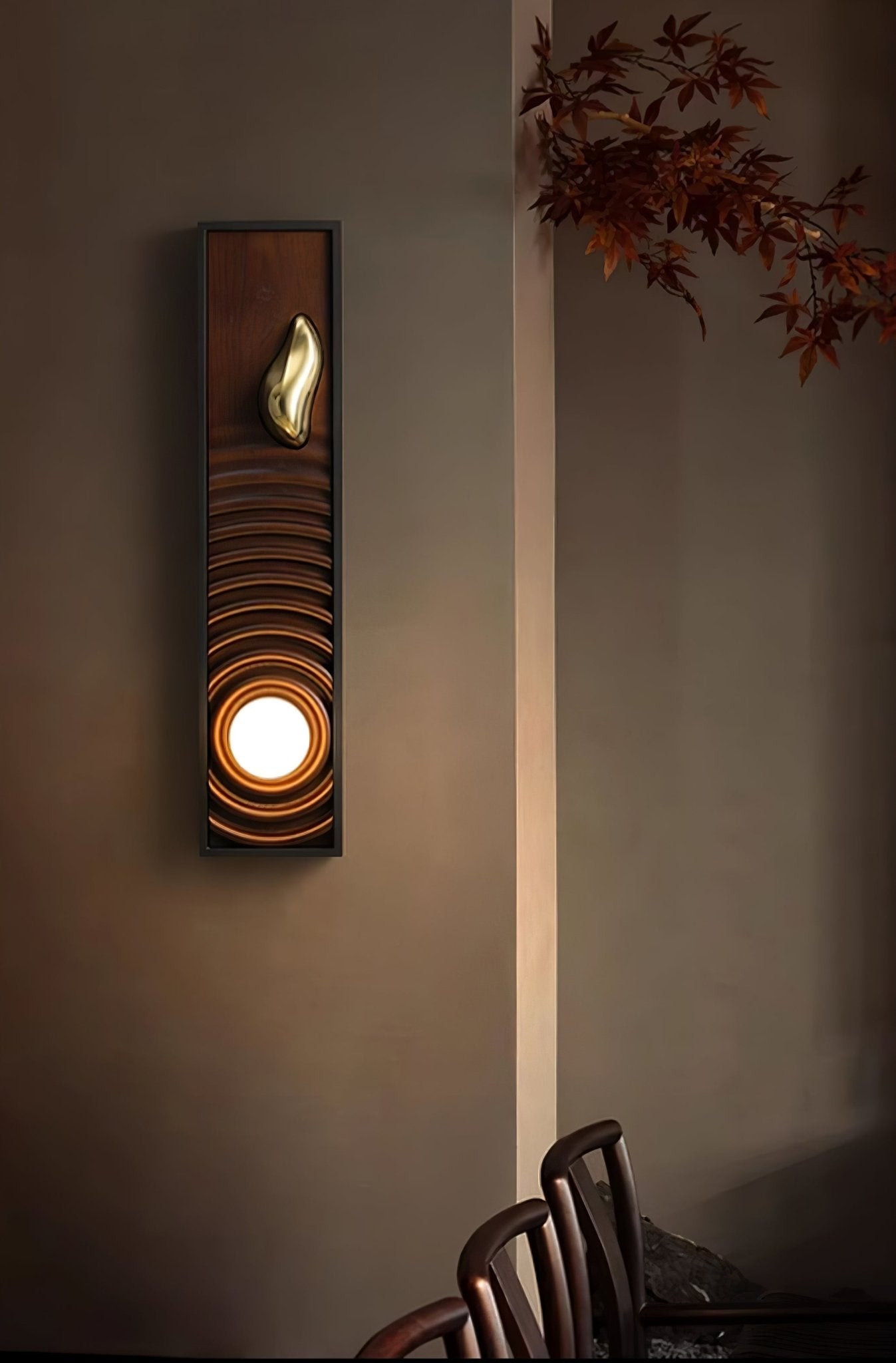 Caleb Vintage Wood Wall Lamp-Neutral Decor