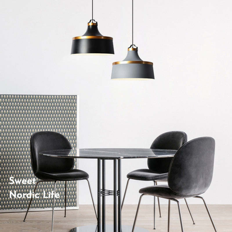 Valentina Modern Colorful Single Pendant Light, Metal Shade - Neutral Decor