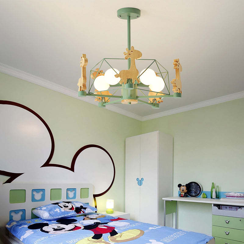 Arisha Giraffes LED Flush Mount Ceiling Light - Neutral Decor