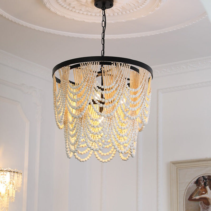 Muto Boho LED Pendant Light /Chandeliers Wood/Metal - Neutral Decor