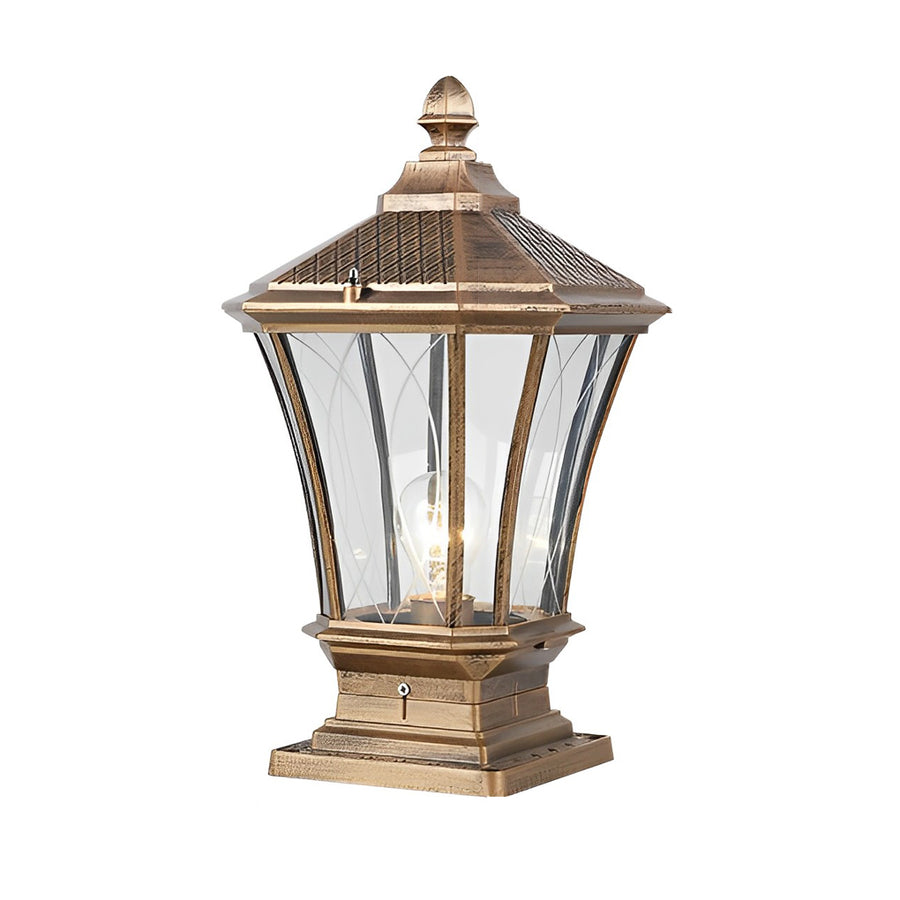 Ulric Vintage LED Retro Solar Outdoor Fence Post Lights