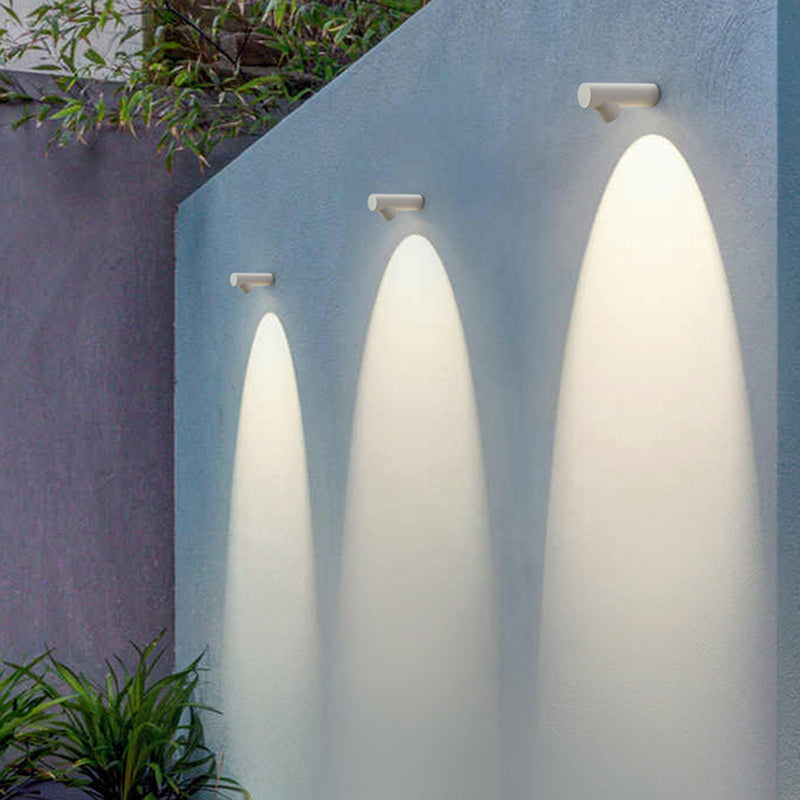 Ray Modern Waterproof Outdoor Wall Lighting, White & Black - Neutral Decor