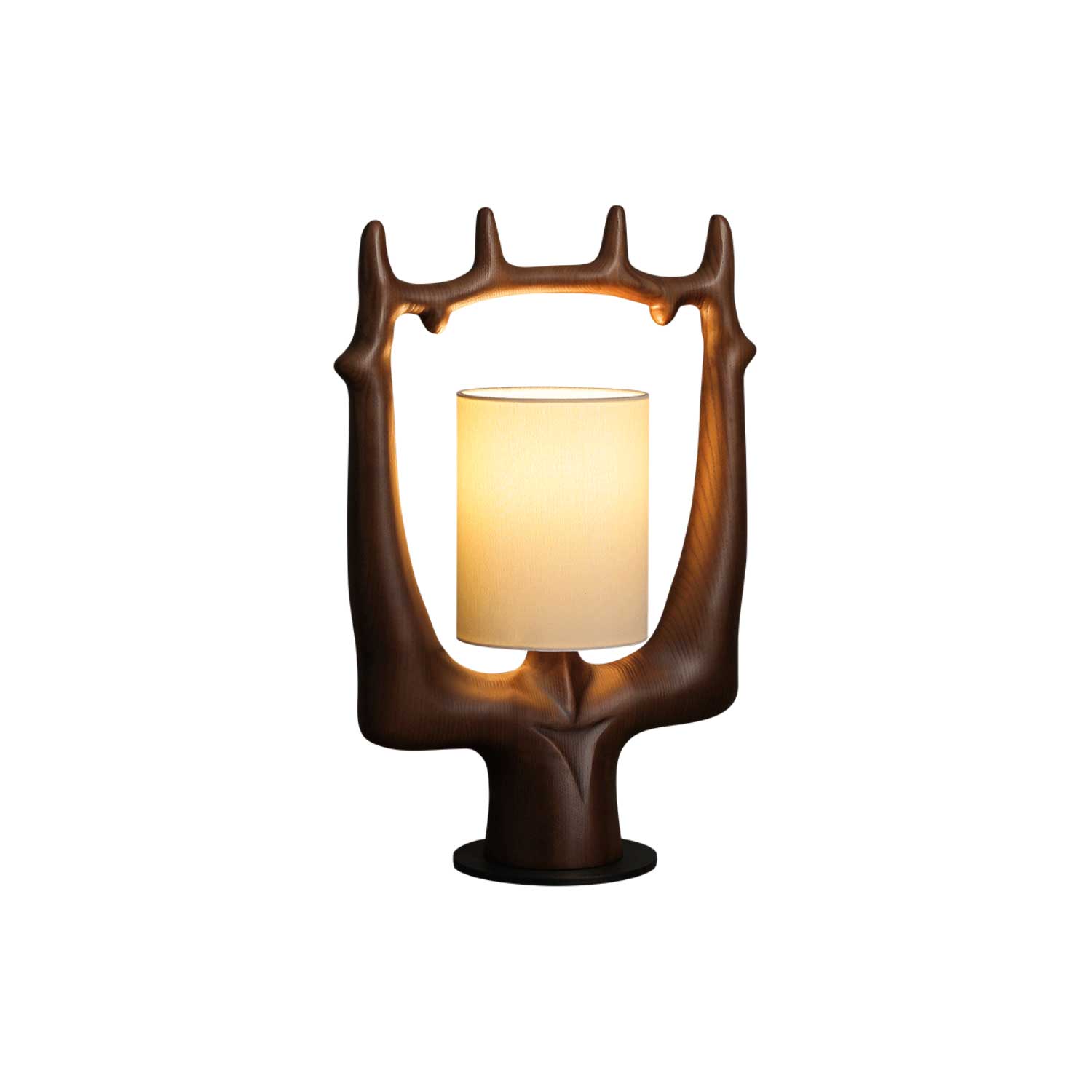 Roise Nature Wood Table Lamp-Neutral Decor
