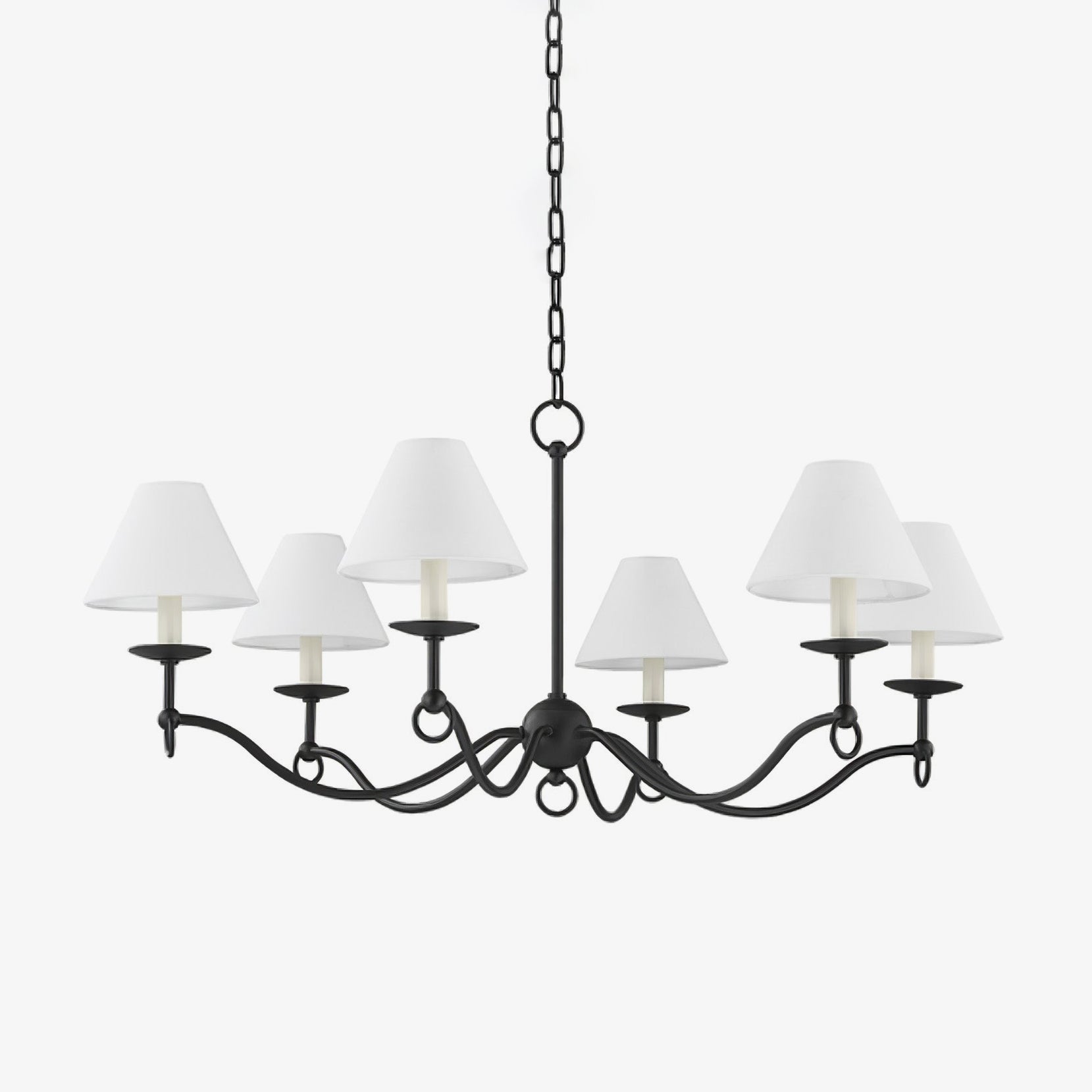 Aurora Chandelier Curved Arms Vintage-Neutral Decor