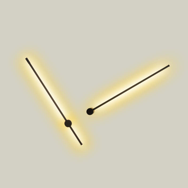 Arisha Modern Minimalist LED Wall Reading Lamp, Black - Neutral Decor