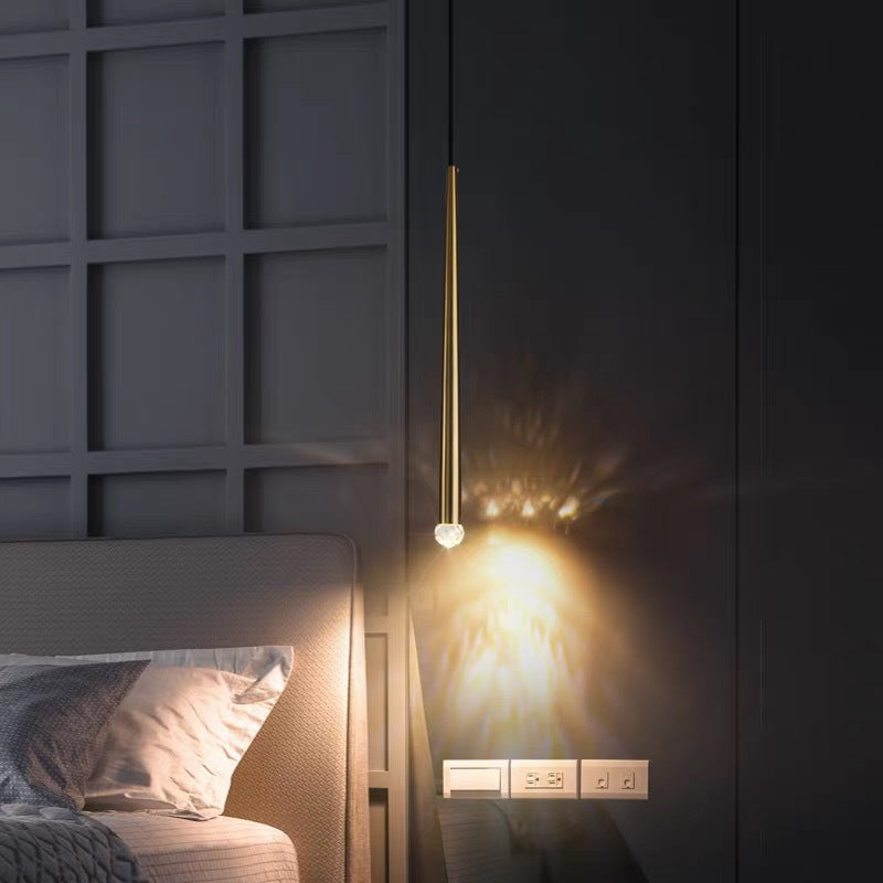 Arisha Pendant Light Linear Modern, Gold, Living Rooms - Neutral Decor