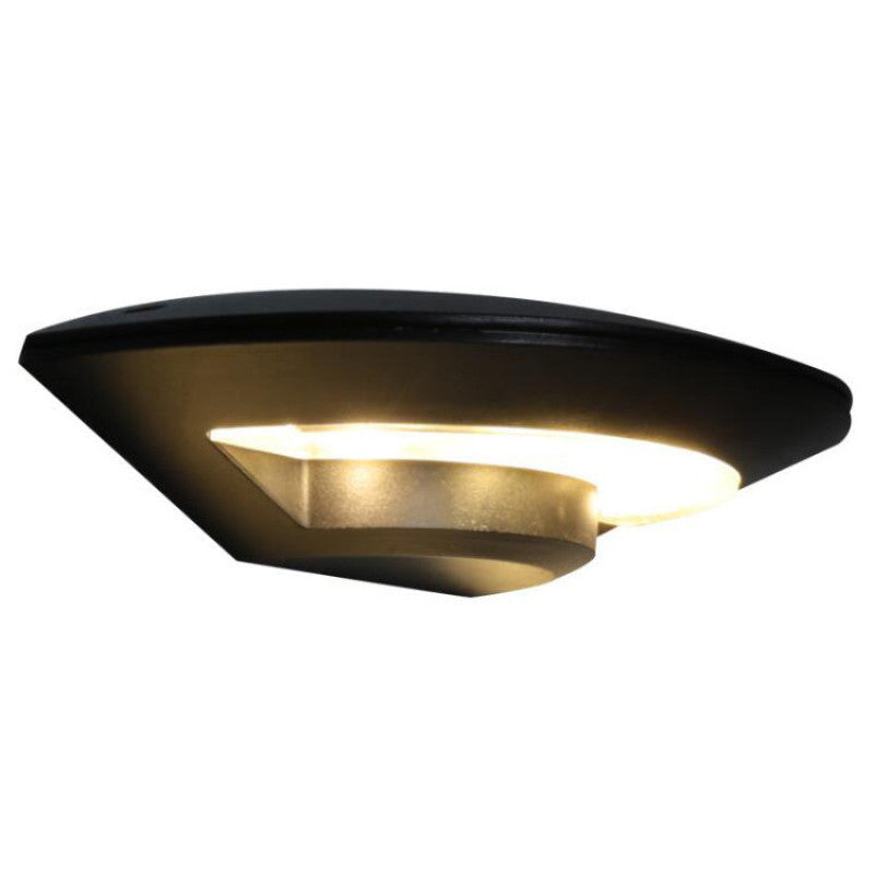 Ray Wall Lamp Flying Saucer, Metal LED, Black, Outdoor - Neutral Decor