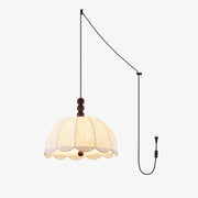 Nyd Fabric Swag Pendant Light-Neutral Decor