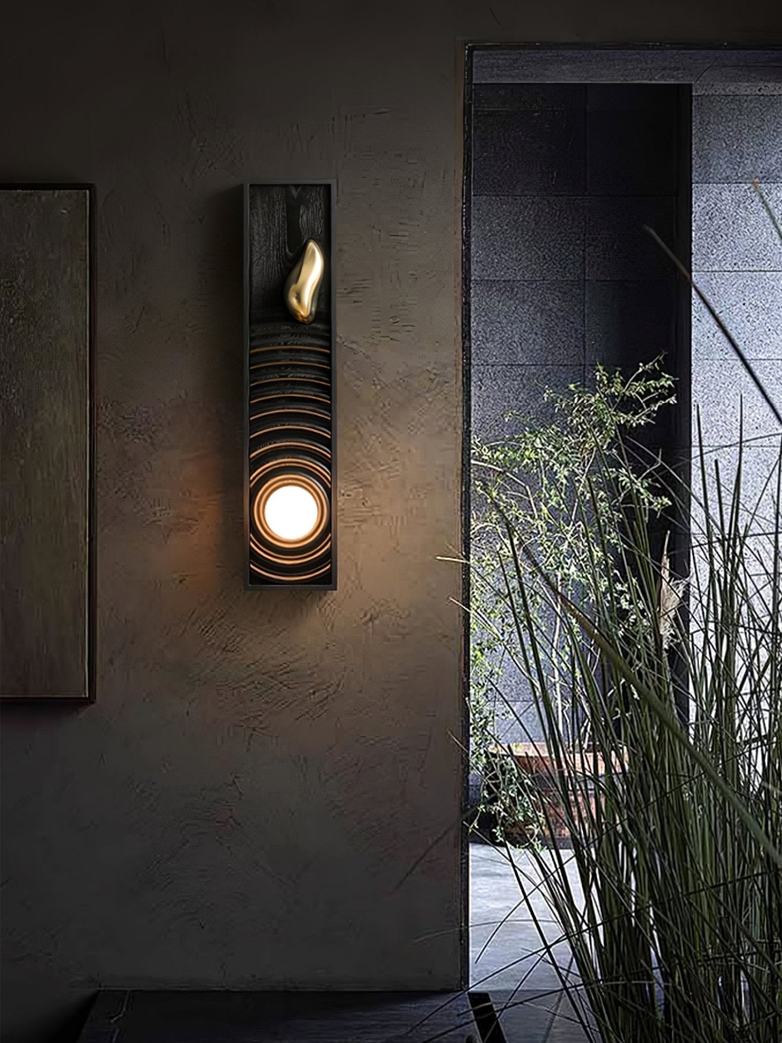 Caleb Vintage Wood Wall Lamp-Neutral Decor