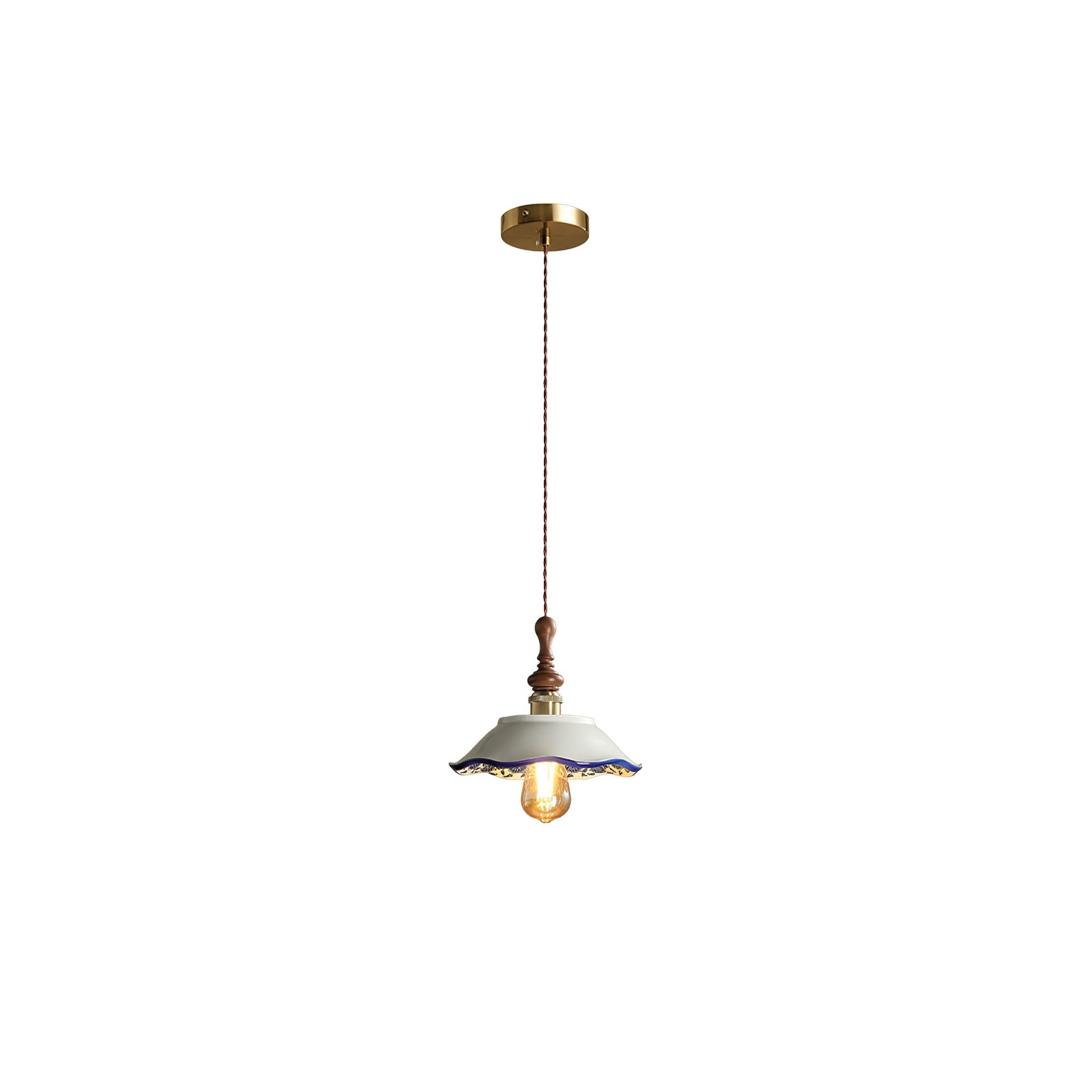 Ciraeor Delft Ceramic Pendant Light-Neutral Decor
