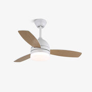 Selena Minimalist Wood Ceiling Fan Light-Neutral Decor