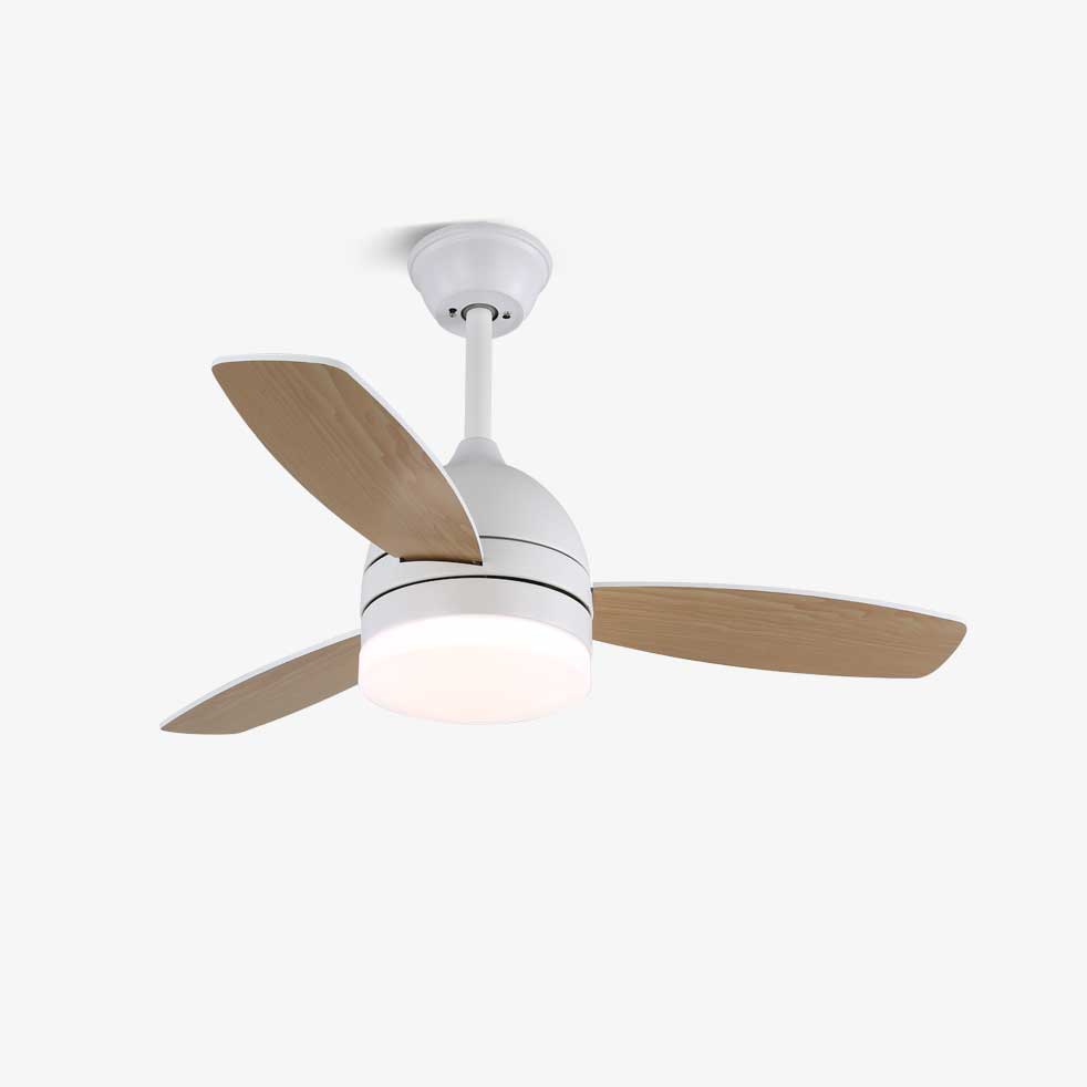 Selena Minimalist Wood Ceiling Fan Light-Neutral Decor