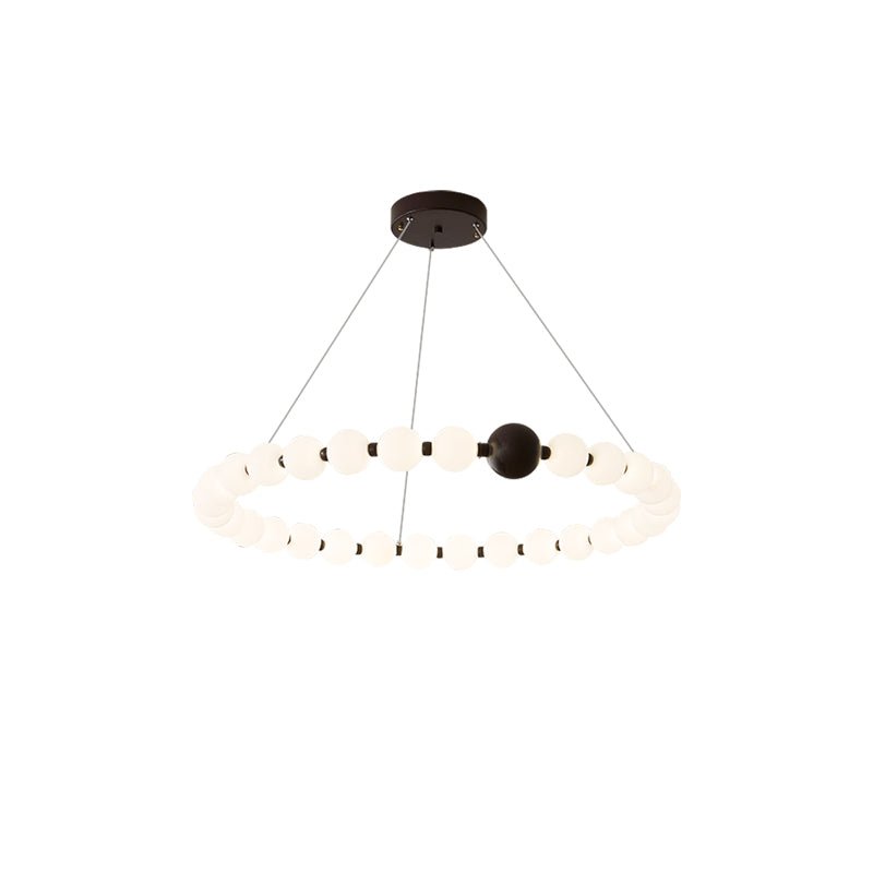 June Bead Ring Chandelier-Neutral Decor
