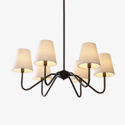 Aurvarira Lumos Classic Black Fabric Chandelier-Neutral Decor