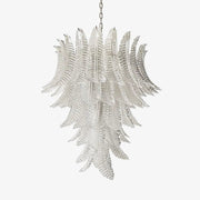 Aurora Chandelier Clear Glass Leaf Cascading Elegant-Neutral Decor