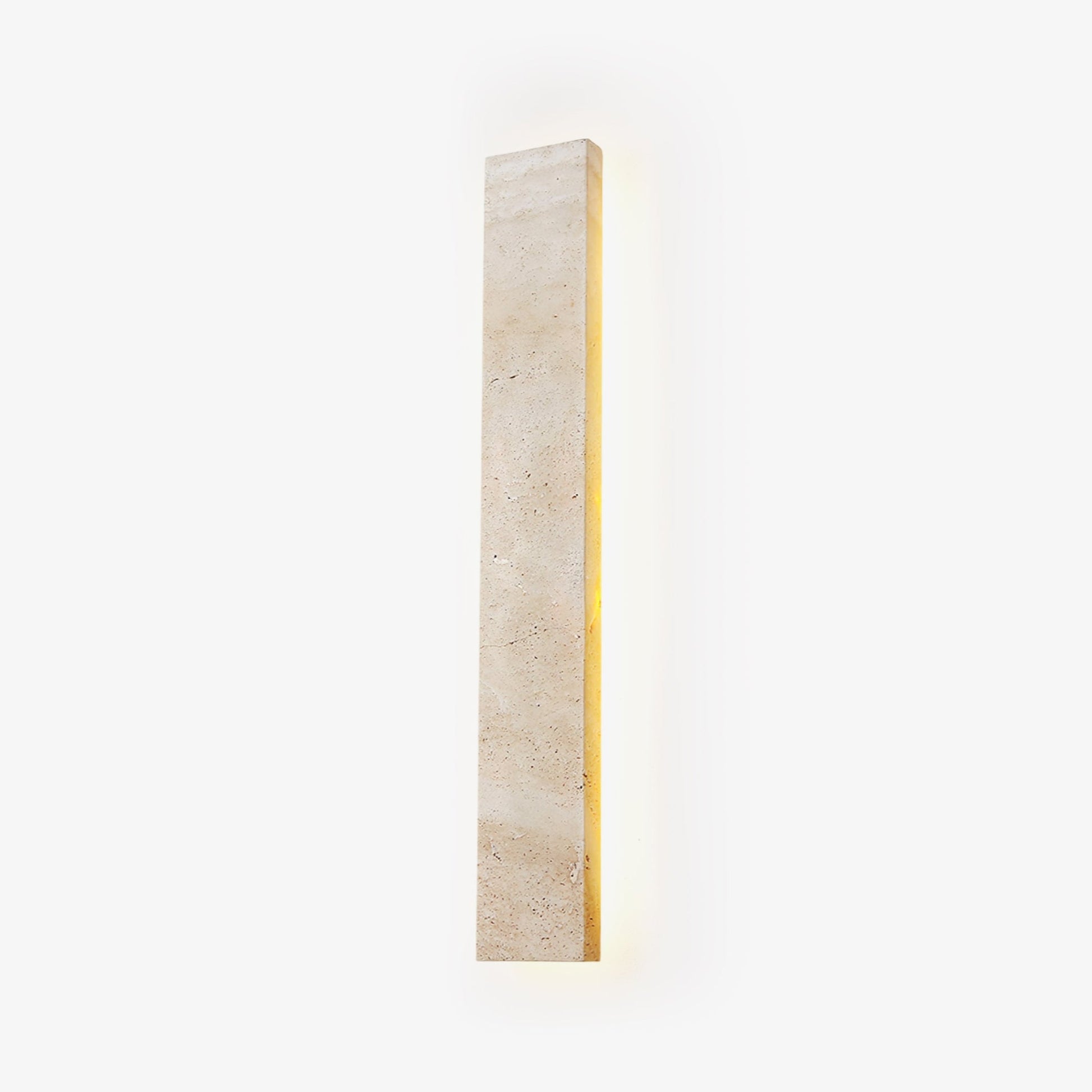 Ralem Slim Rectangle Travertine Wall Light-Neutral Decor