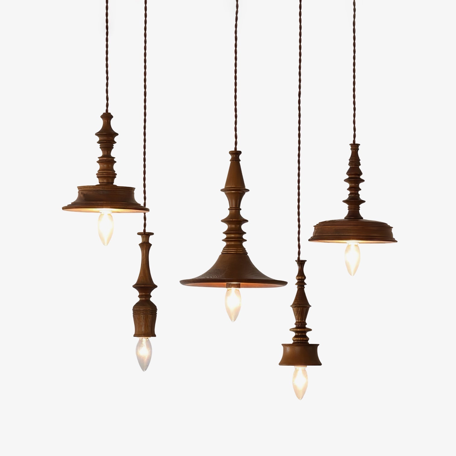 Tessira Wood Industrial Pendant Lamp-Neutral Decor