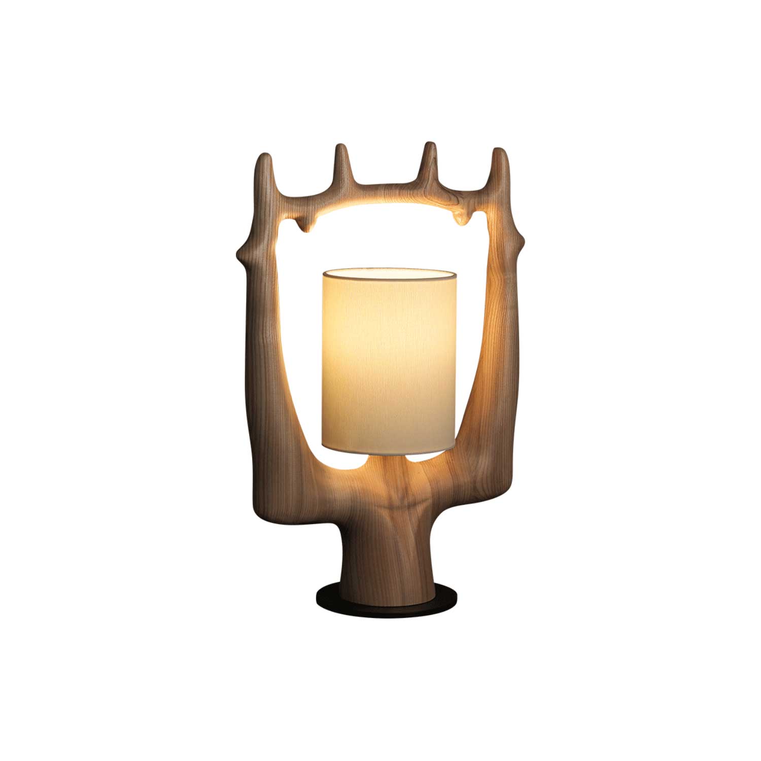 Roise Nature Wood Table Lamp-Neutral Decor