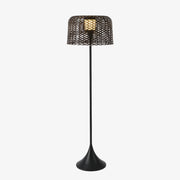 Callum Woven Solar Floor Lamp-Neutral Decor