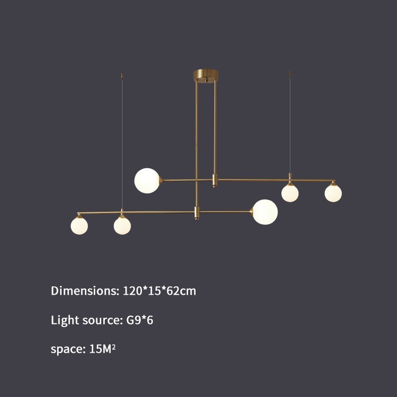 Valentina Modern Golden Bubble Copper Pendant Light - Neutral Decor