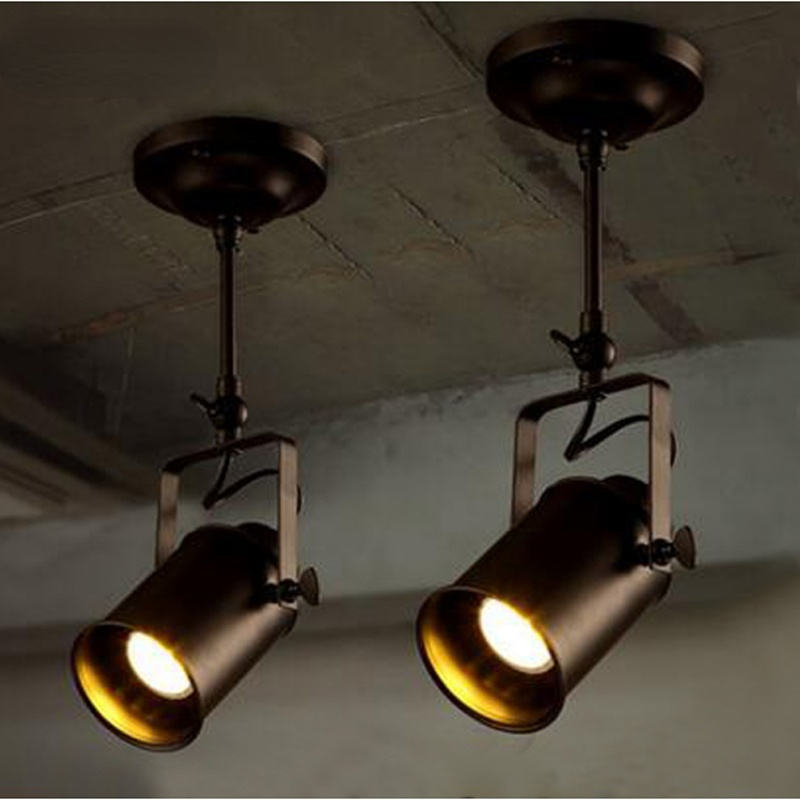 Silva Vintage Adjustable Semi-Flush Mount Ceiling Light, Black - Neutral Decor
