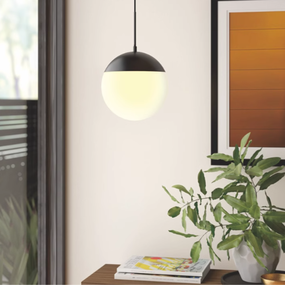 Hallie Modern PendantLight Metal Glass Living Room Dining Room Bedroom - Neutral Decor