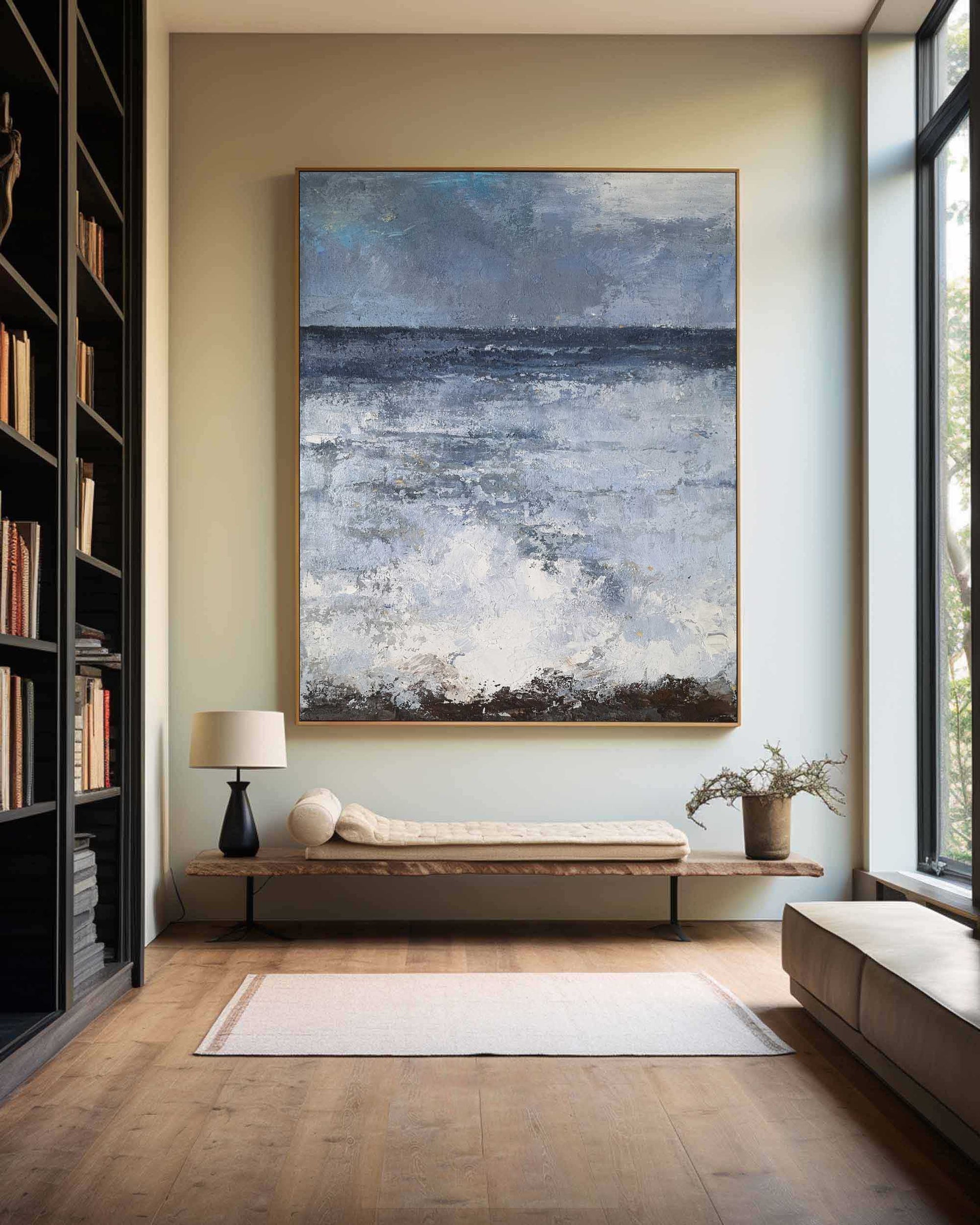 Blue Sea Abstract Painting ABSV05 - Neutralighting