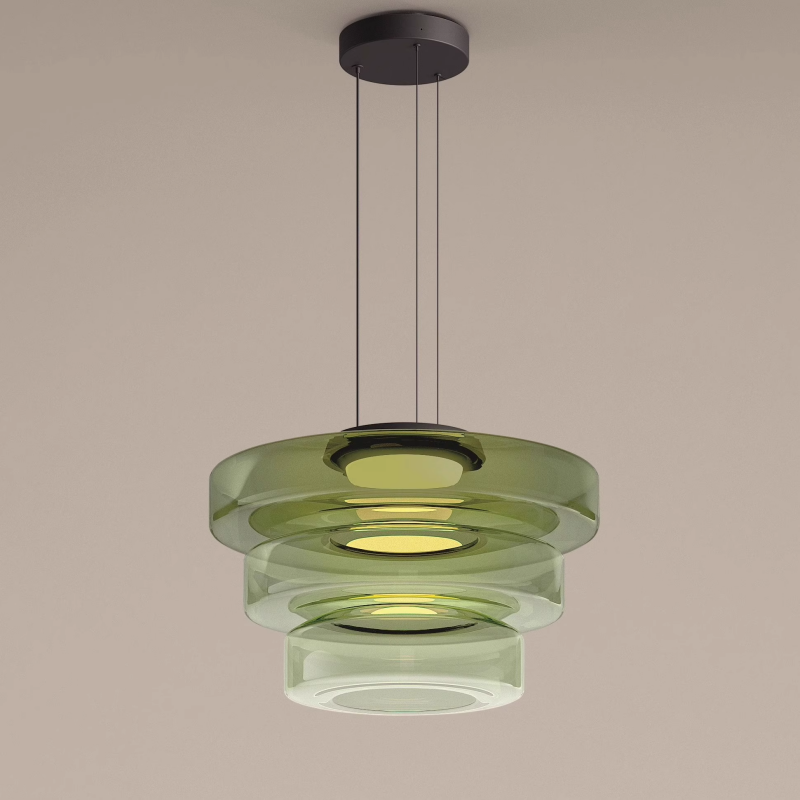 Jojo Glass Pendant Light Multi-tiered Structure - Neutral Decor