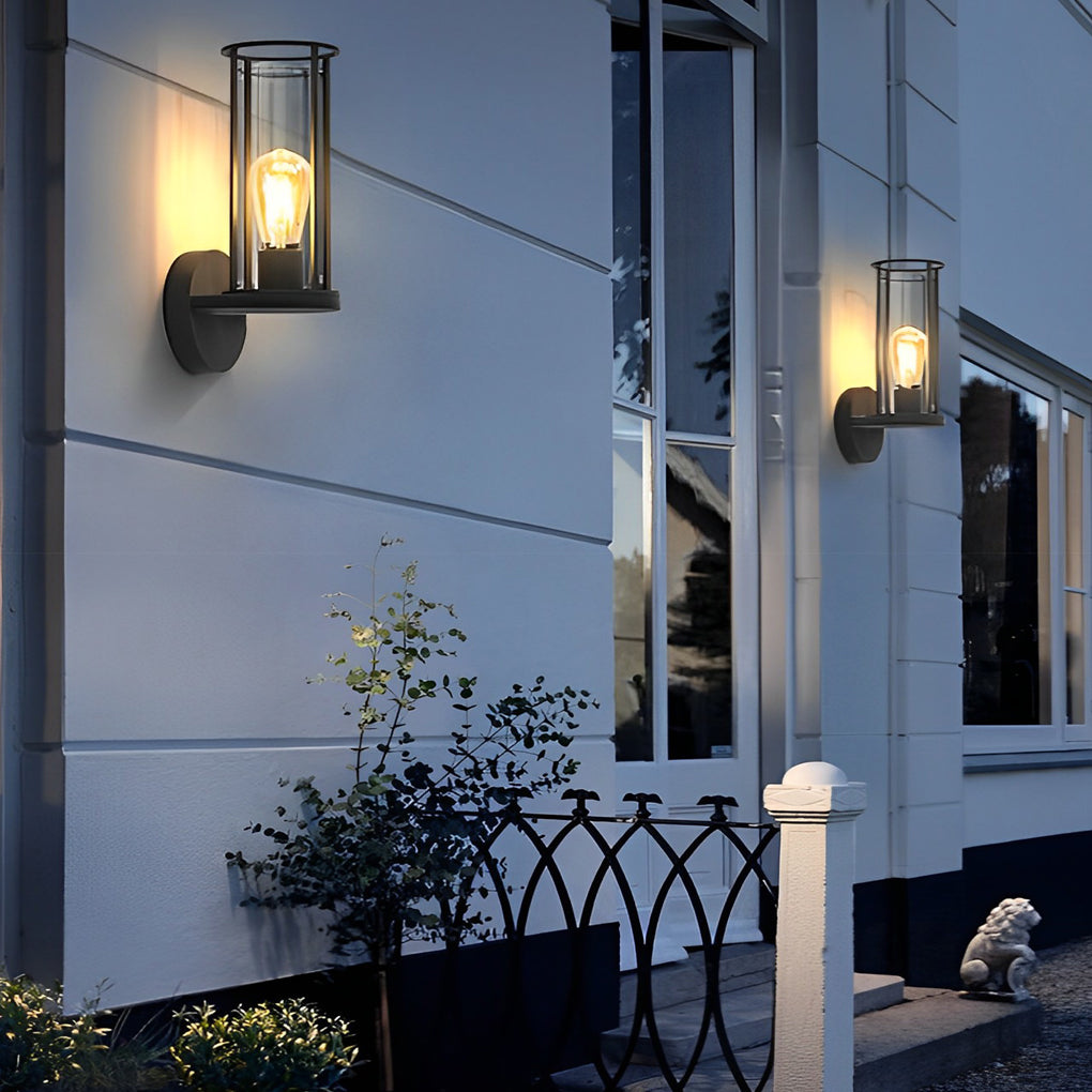 Mlly Modern Minimalist Round Stainless Steel Outdoor Light