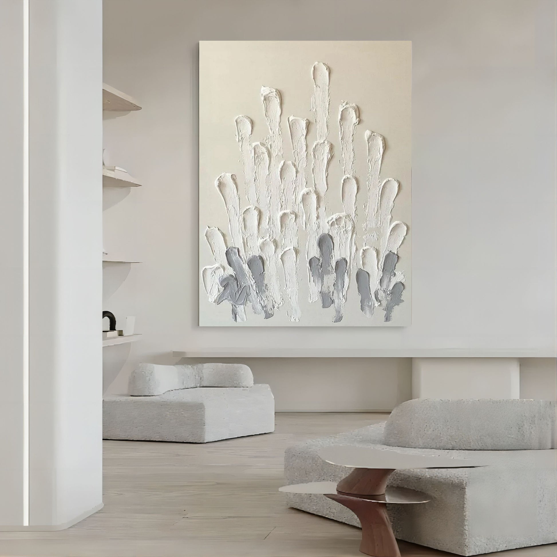Plaster Art Texture Painting SG167 - Neutralighting