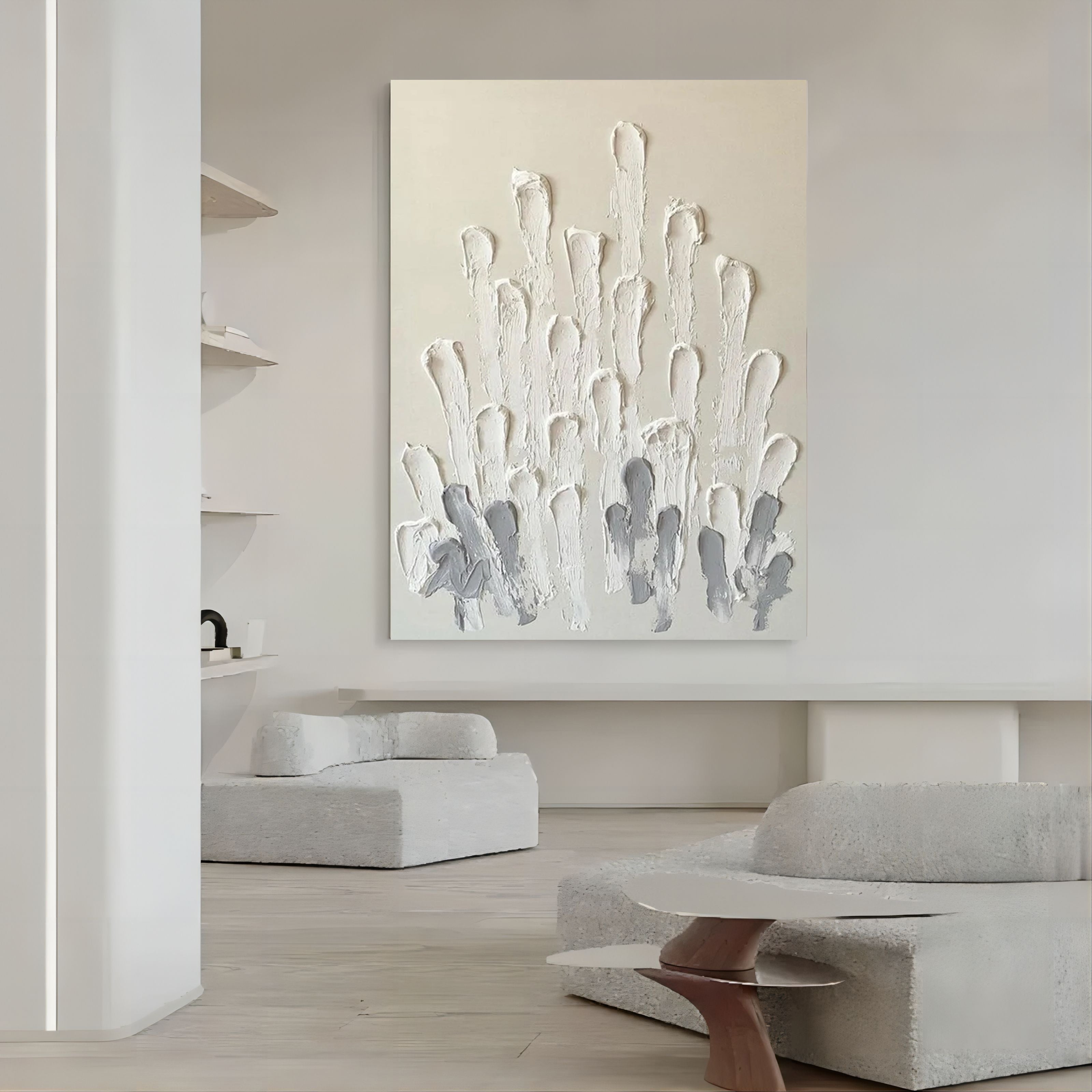 Plaster Art Texture Painting SG167 - Neutralighting