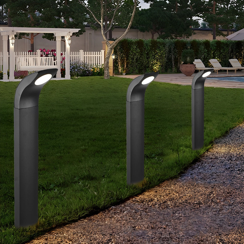 Vance Curved Head LED Outdoor Pathway Lights
