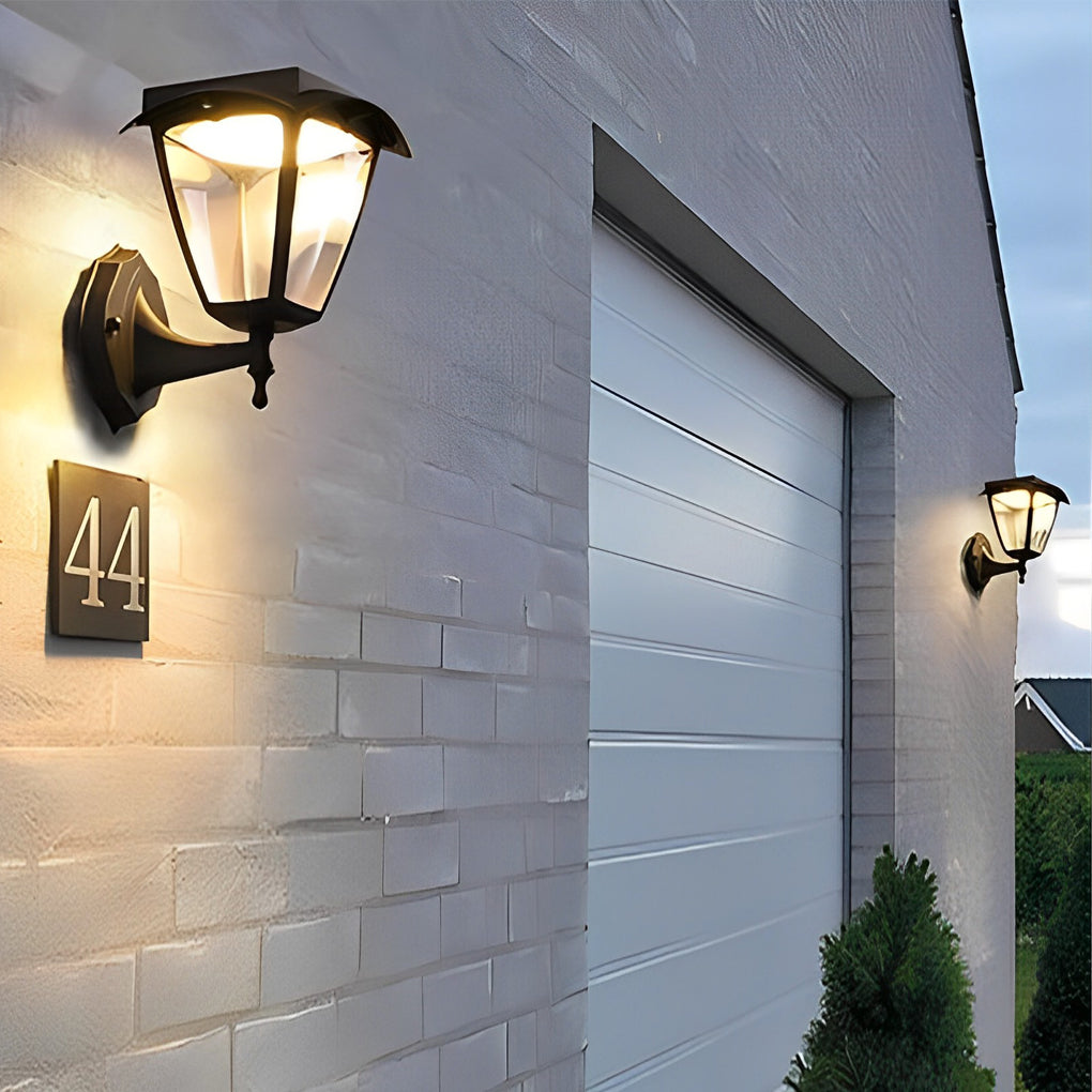 Fern Solar Powered Porch LED Outdoor Wall Light
